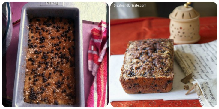 Cinnamon before and after cake