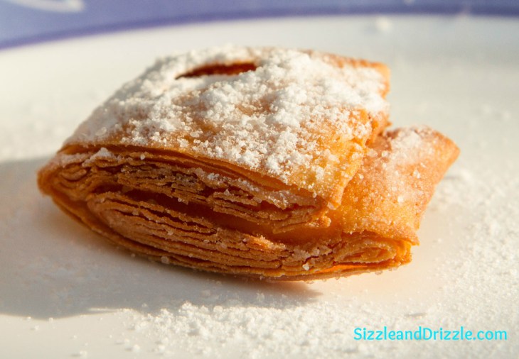 When still hot, sprinkle with powdered sugar generously