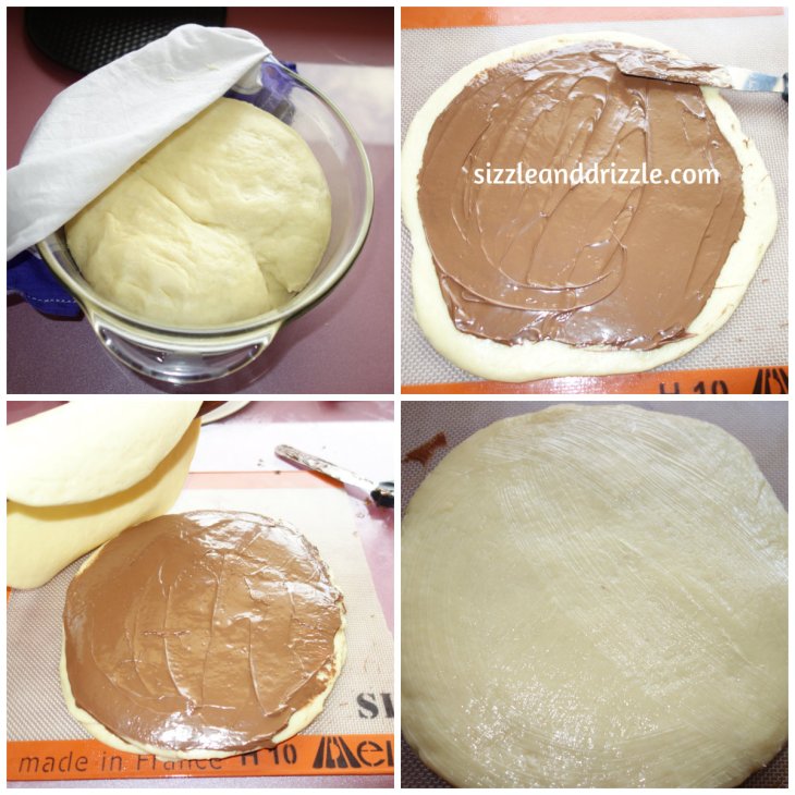 Layering with nutella