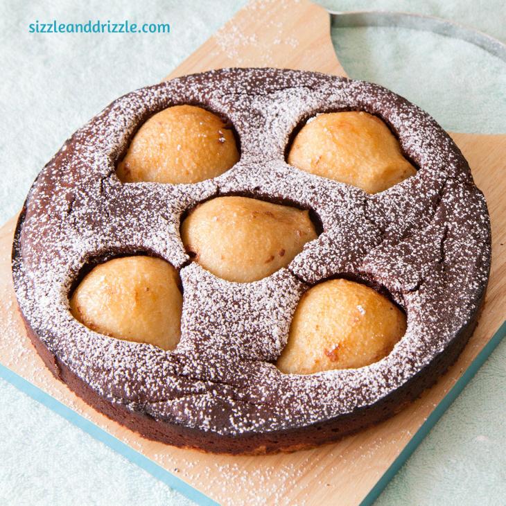 Pear chocolate cake