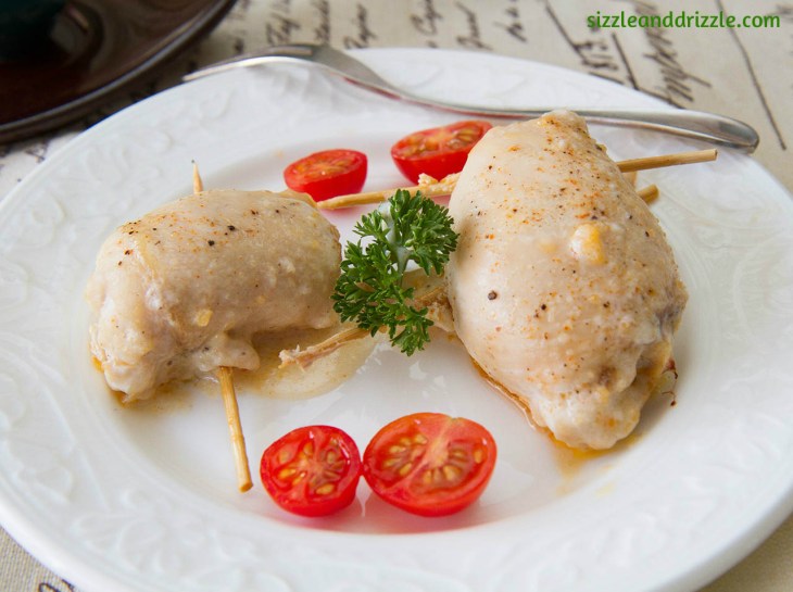 Chicken with skewers