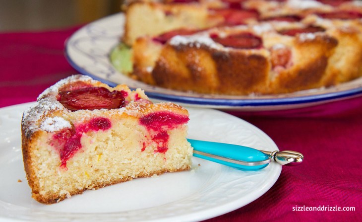 A platter of plum cake