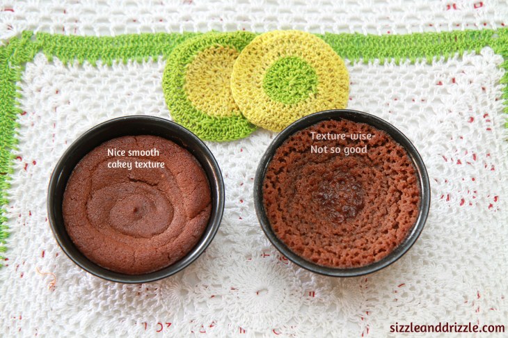 Two molten lava cakes