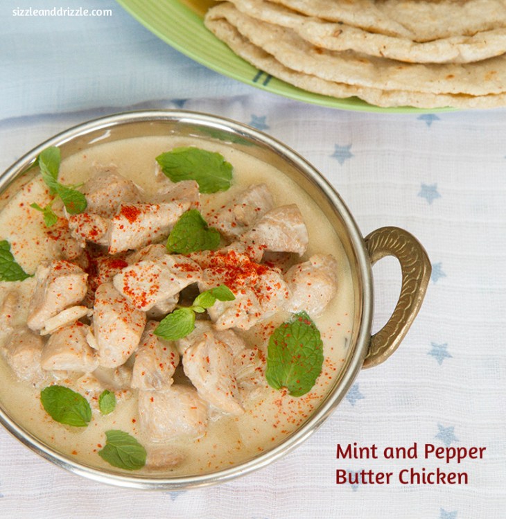 Mint and pepper butter chicken