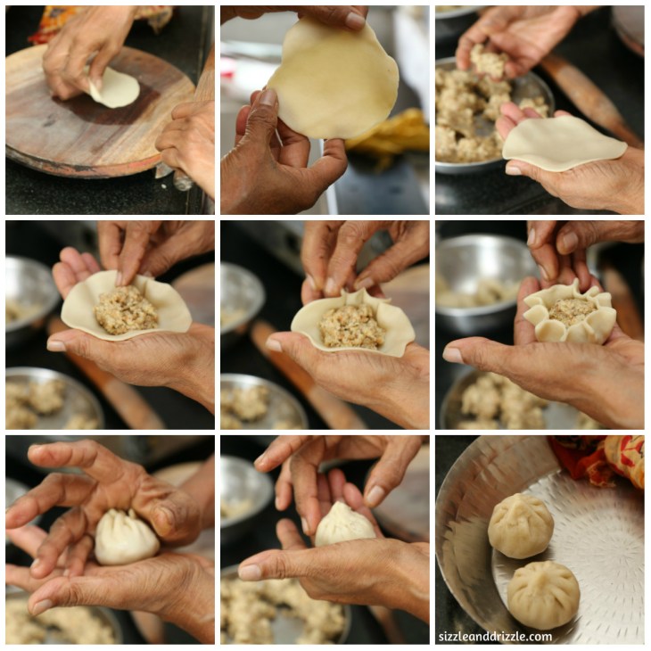 Shaping a fried modak