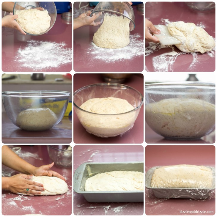 Kneading and shaping the dough