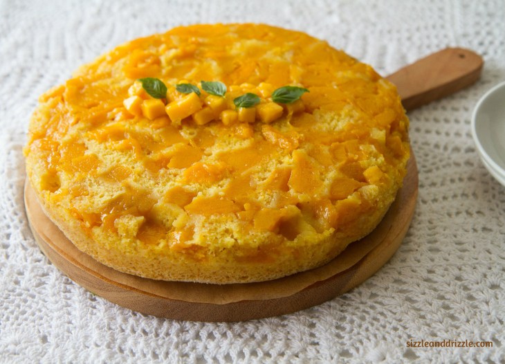 Mango upside down cake