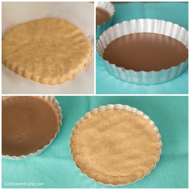 Making of peanut butter tart